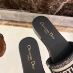 Christian Dior Dway Sandals in Embroidered CottonSpring/Summer 2020 Collection. Black - Premium Quality Streetwear Sneaker - Image 3