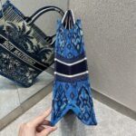 Christian Dior Large Dior Book Tote Blue For Women 16.5in/42cm CD M1286ZRIW - Premium Quality Streetwear Sneaker - Image 5