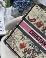 Christian Dior Large Dior Book Tote Flowers Embroidery For Women 16.5in/42cm CD M1286ZRIW - Premium Quality Streetwear Sneaker - Image 4