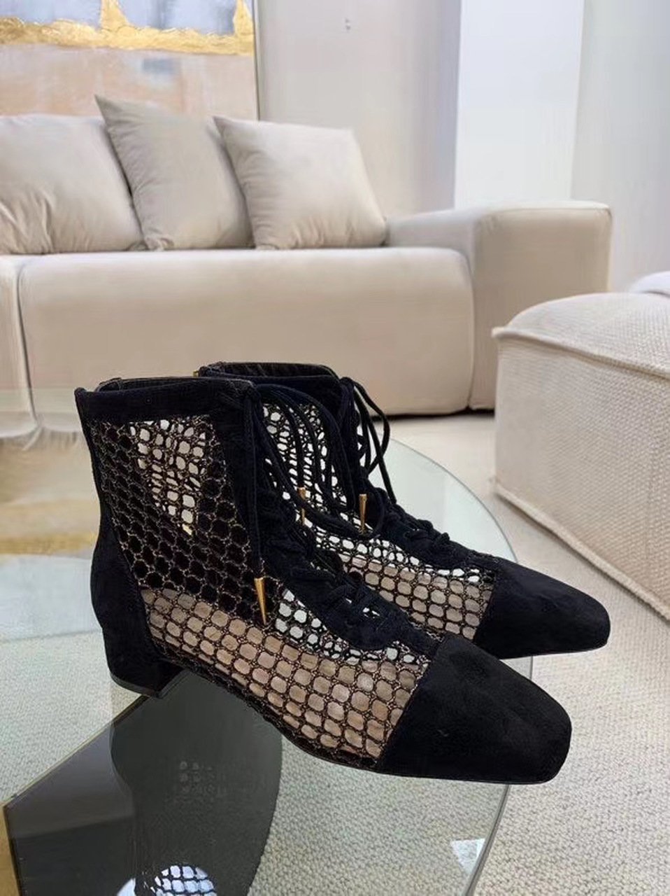 christian-dior-naughtily-d-ankle-bootsspring-summer-2020-collection-black-yg9lf.jpg Christian Dior Naughtily-D Ankle BootsSpring /Summer 2020 Collection. Black - Premium Quality Streetwear Sneaker - Image 1