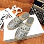 Christian Dior Oblique Espadrille SlippersSpring /Summer 2020 Collection. Grey - Premium Quality Streetwear Sneaker - Image 5
