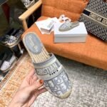 Christian Dior Oblique Espadrille SlippersSpring /Summer 2020 Collection. Grey - Premium Quality Streetwear Sneaker - Image 4