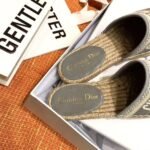 Christian Dior Oblique Espadrille SlippersSpring /Summer 2020 Collection. Grey - Premium Quality Streetwear Sneaker - Image 8