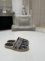 Christian Dior Oblique Slide On EspadrillesSpring /Summer 2020 Collection. Blue - Premium Quality Streetwear Sneaker - Image 9