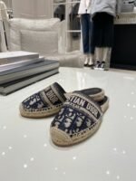 Christian Dior Oblique Slide On EspadrillesSpring /Summer 2020 Collection. Blue - Premium Quality Streetwear Sneaker - Image 6