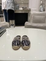 Christian Dior Oblique Slide On EspadrillesSpring /Summer 2020 Collection. Blue - Premium Quality Streetwear Sneaker - Image 4