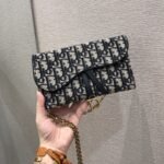 Christian Dior Saddle Pouch Blue For Women 8.5in/22cm CD S5620CTZQ_M928 - Premium Quality Streetwear Sneaker - Image 2