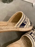 Christian Dior Tiger Toile de Jouy Espadrille MulesSpring /Summer 2020 Collection. Navy /Beige - Premium Quality Streetwear Sneaker - Image 3