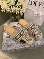 Christian Dior Tiger Toile de Jouy Espadrille MulesSpring /Summer 2020 Collection. Navy /Beige - Premium Quality Streetwear Sneaker - Image 4