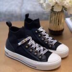 Christian Dior Walk'n'Dior Technical Knit Oblique Mid-Top Sneaker Spring /Summer Collection Black - Premium Quality Streetwear Sneaker