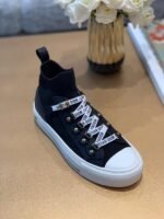 Christian Dior Walk'n'Dior Technical Knit Oblique Mid-Top Sneaker Spring /Summer Collection Black - Premium Quality Streetwear Sneaker - Image 4