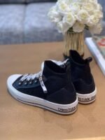 Christian Dior Walk'n'Dior Technical Knit Oblique Mid-Top Sneaker Spring /Summer Collection Black - Premium Quality Streetwear Sneaker - Image 6