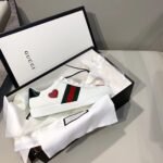 Gucci Ace Sneaker with Heart Embroidery 435638Spring/Summer 2019 Collection White Women Shoes - Premium Quality Streetwear Sneaker - Image 2