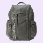 Gucci Backpack With Tonal Double G Grey Leather 725657 - Premium Quality Streetwear Sneaker