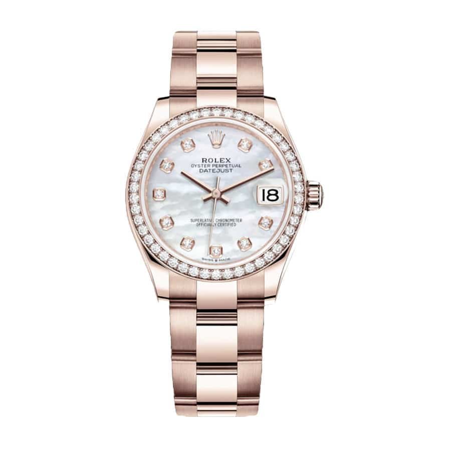 rolex-datejust-31mm-278245-everose-gold-automatic-mother-pearl-set-with-diamond-dial.jpg Rolex Datejust 278245 "Everose Gold" Collector's Clone 1:1 - Image 1