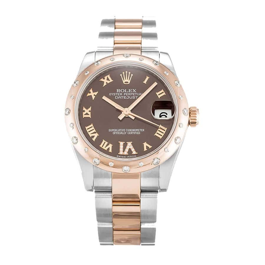 rolex-datejust-chocolate-roman-numeral-diamond.jpg Rolex Datejust 178341 Superior Replica - Image 1