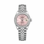 Rolex Lady-Datejust 279384RBR "Pink Dial Diamond Bezel" 1:1 Master Replica