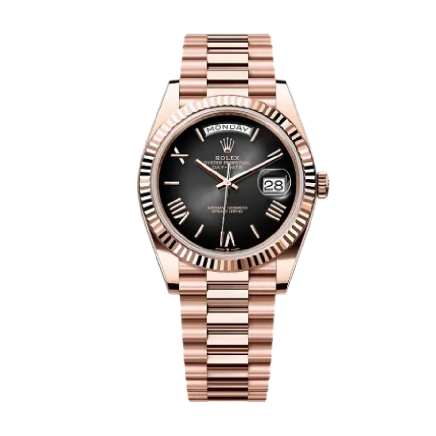 rolex-day-date-40-black-smoke-dial.webp Rolex Day-Date 228235 "Smoke Ombre" Precision Clone Edition - Image 1