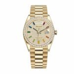 Rolex Day-Date 128348RBR "Pave Diamond Dial" Perfect Duplicate Edition