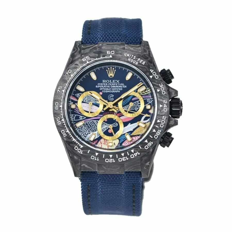 rolex-daytona-cosmograph-color-fish-pattern-dial-replica.jpg Rolex Cosmograph Daytona 2071401 "Fish Pattern Dial" Premium Copy 1:1 - Image 1