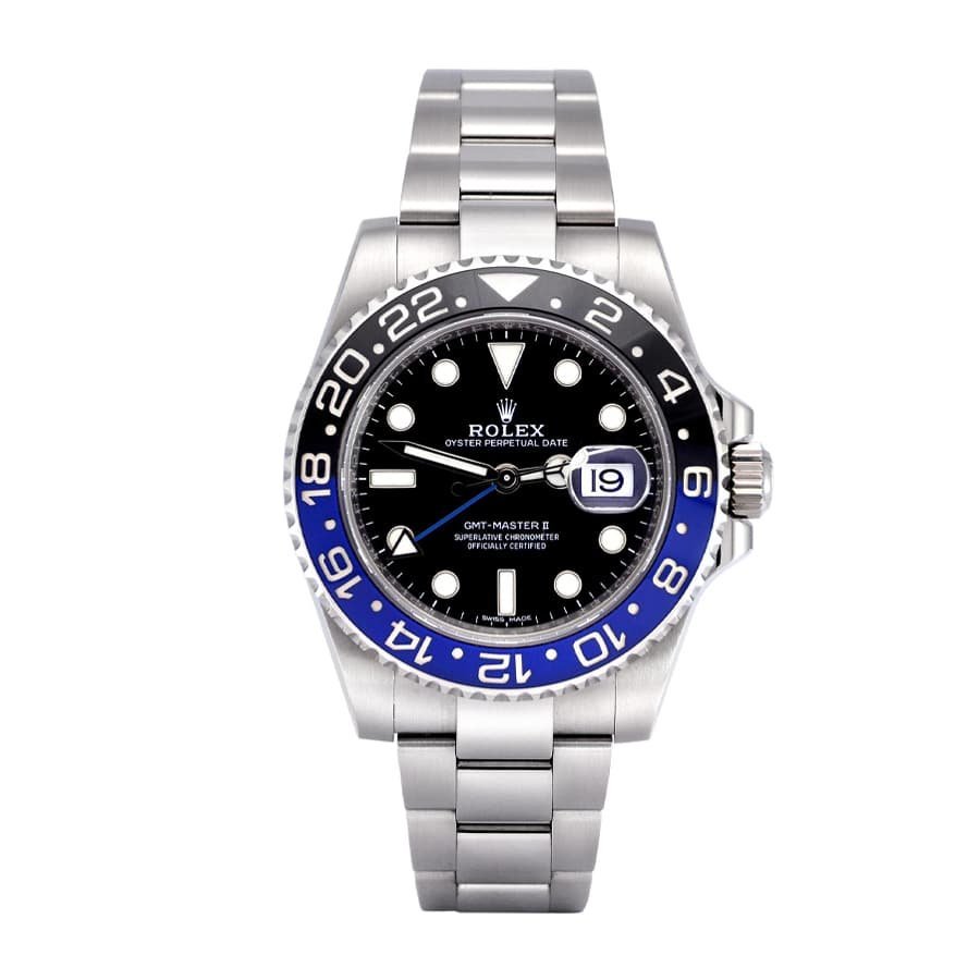 rolex-gmt-master-ii-black-dial-stainless-steel-mens-watch-116710blnr.jpg Rolex GMT-Master II 116710BLNR "Batman" Authentic Clone 1:1 - Image 1